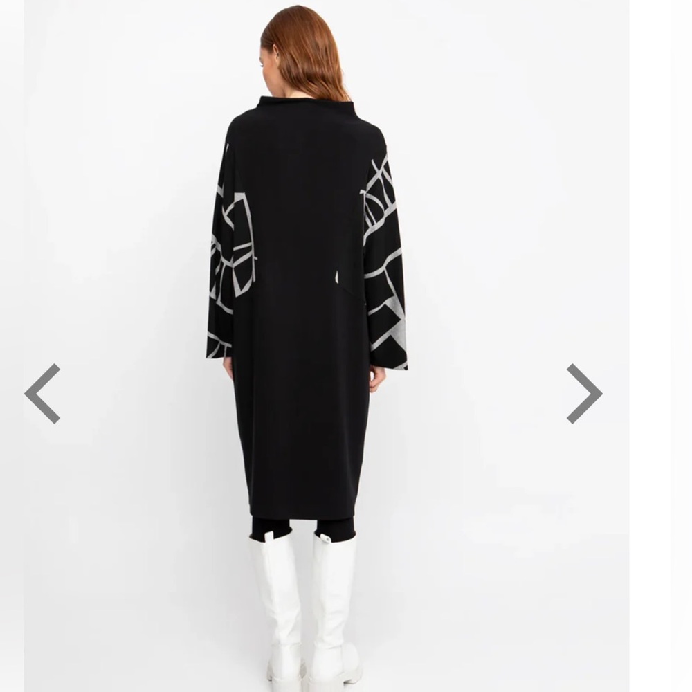 NWT OZAI N KU NOCTURNE MID DRESS, PIANO Black Size Small $254 - Picture 4 of 14